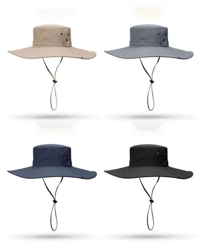 UV Sunshade Fisherman's Men's And Women's Outdoor Mountaineering Sun Camping Fishing Speed Drying Big Eaves Hat_voghion.com