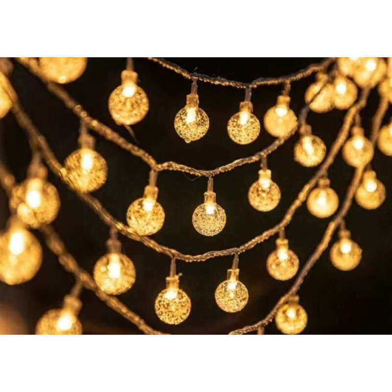 Açık Hava Su Geçirmez Baloncuk Topu LED Şeritleri Renkli Yanıp Sönen_voghion.com