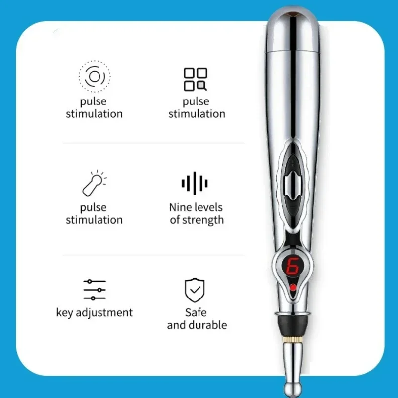 Elektronischer Akupunkturstift Meridian Massagegerät Schmerz_voghion.com