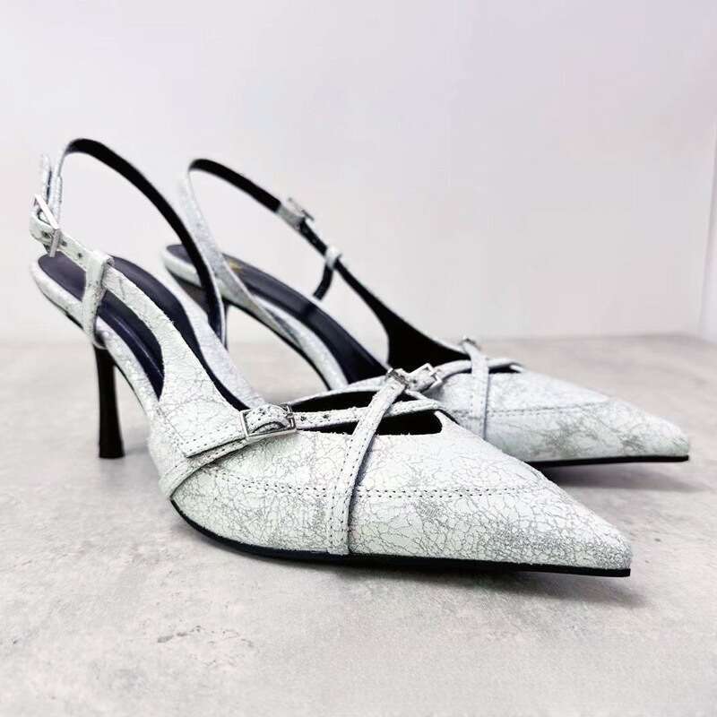 Sandali sexy con tacco alto e pizzo, nuovi sandali in tessuto denim con lacci bassi e cavi per la primavera e l'estate 2024_voghion.com