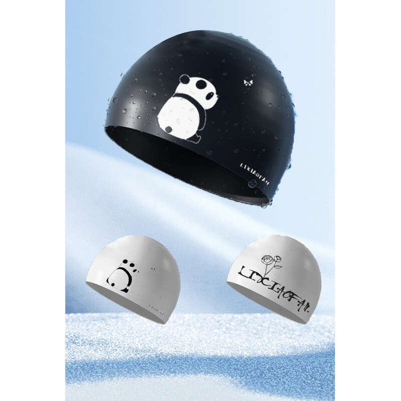 【 Hot Selling In The Store 】 Soft Head Cartoon Adult Female Long Hair Student Fashion Waterproof Silicone Male Cap_voghion.com