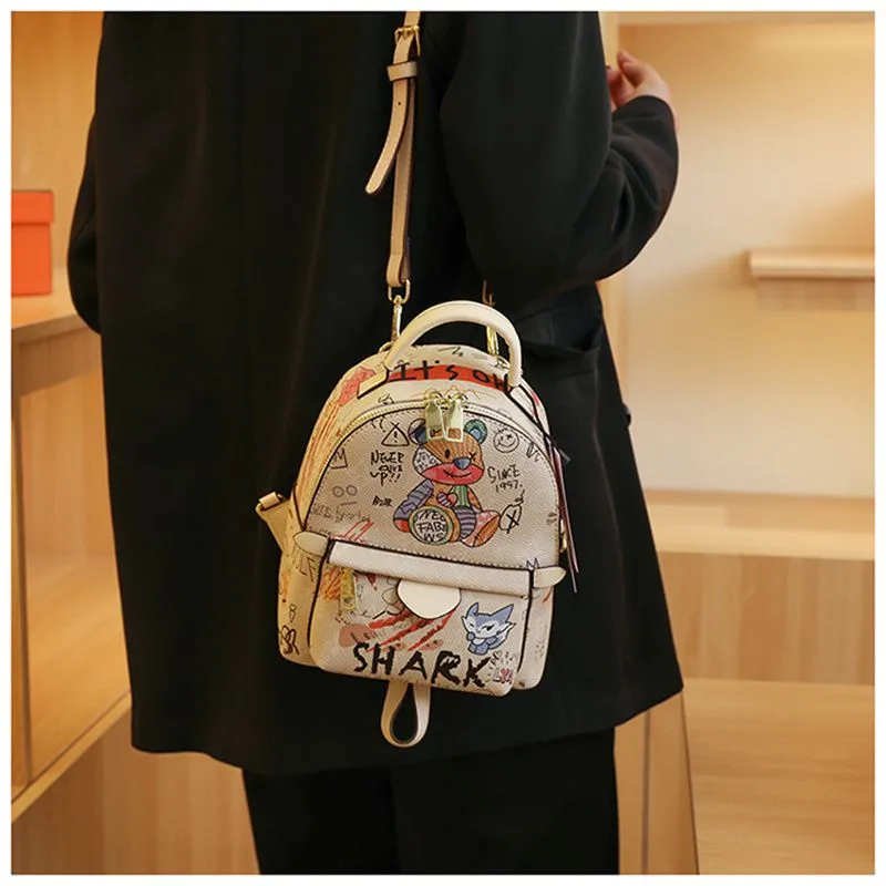 Designer Bag Free Shipping 2025 Fashion Light High-end Texture Printed Graffiti Handbag For Womens_voghion.com