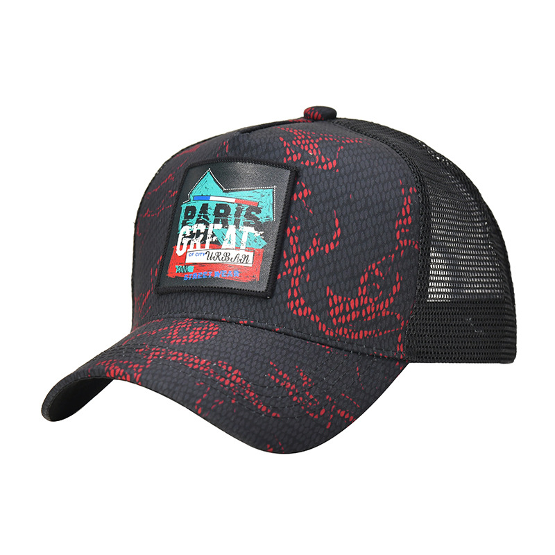 Baseballpet met graffiti borduursel voor dames en heren_voghion.com