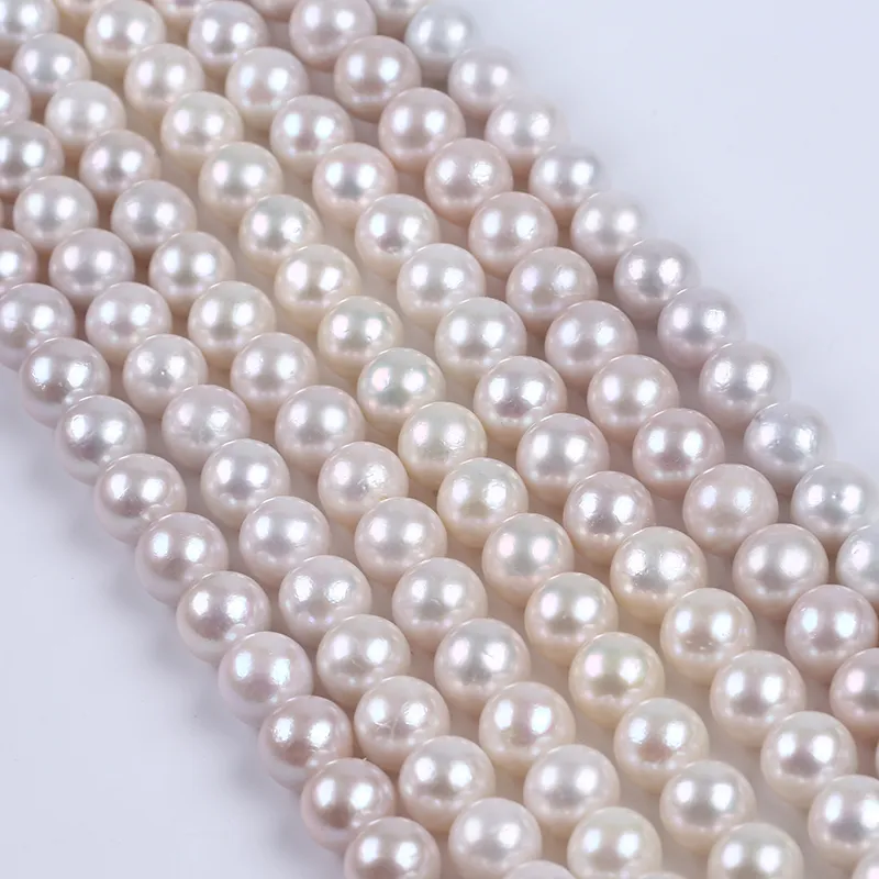 Chains 9-10mm Different Colors Edison Round Shape Freshwater Pearls Strand Wholesale_voghion.com
