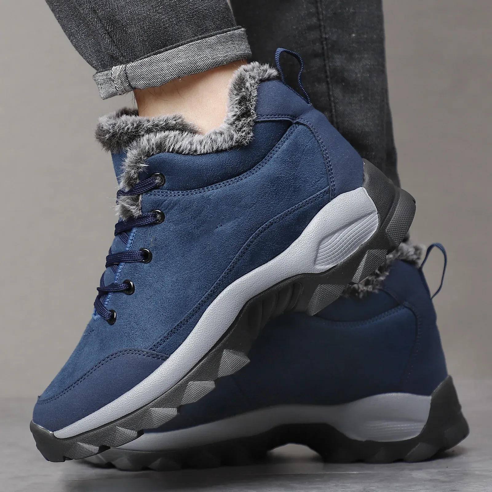 Schnee Outdoor Walking leichte Turnschuhe für Männer Winter Schuhe Botines Tenis Herren Wandern Stiefeletten Footwear66_voghion.com