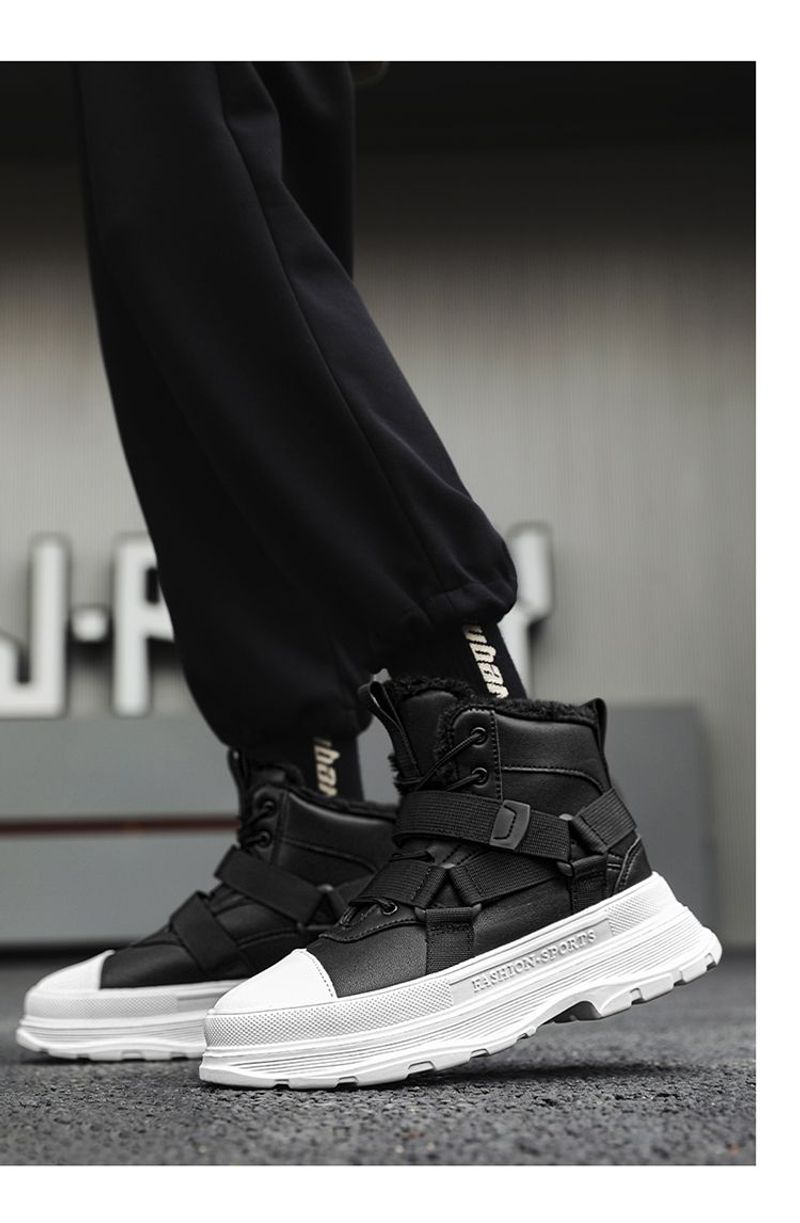 【 Niedriger Preis im Internet 】 Schuhe Herren Winter Neue Outdoor-Sport Tragen beständig Hoher Schnitt Schnee mit Samt_voghion.com