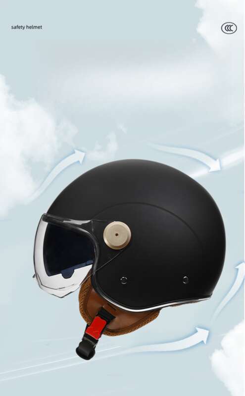 3C Certified Dual Mirror Bluetooth Half Men Women, Harley Motorcycle Helmet For All Seasons, Universal Sun And Warmth_voghion.com