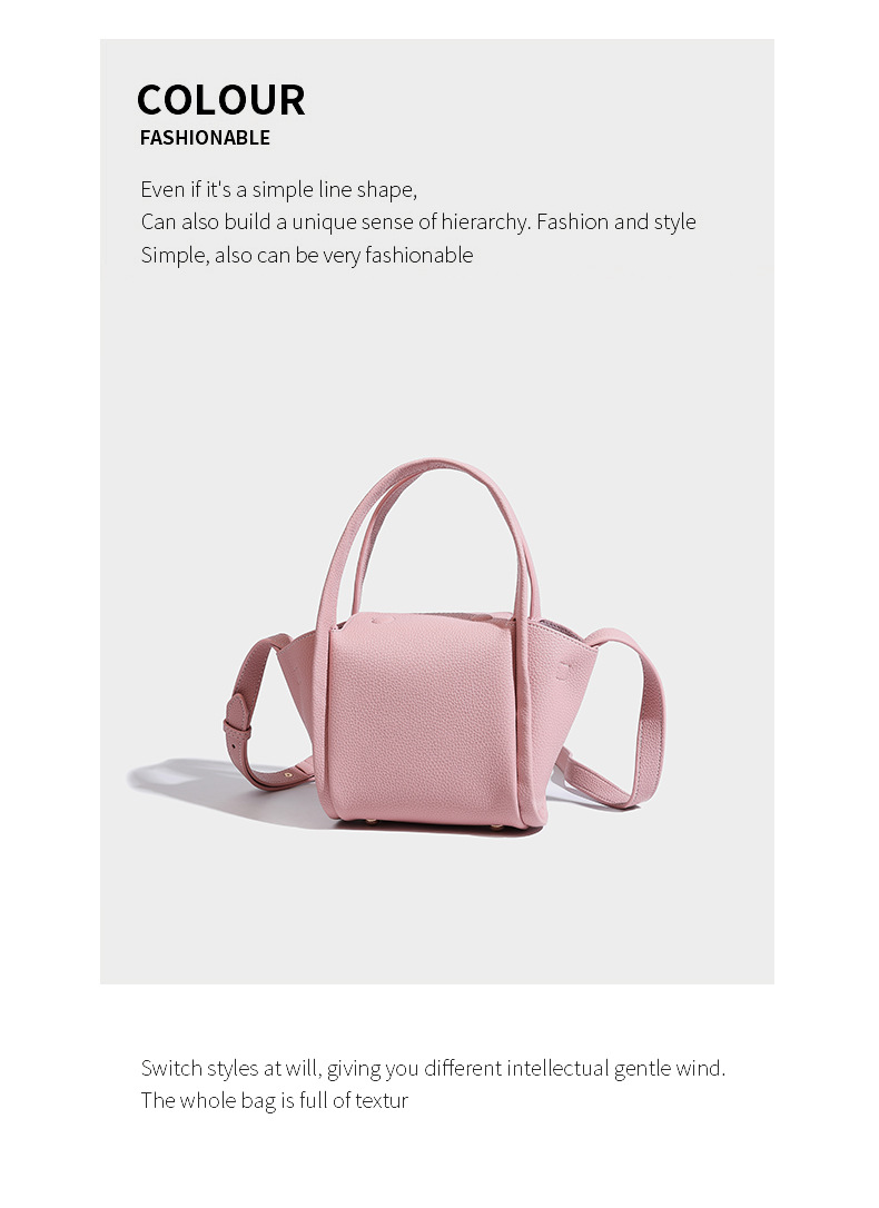 2024 Sommer Neue High-End-Textur Weiches Leder Gemüsekorb Einzigartige Handtasche, Umhängetasche mit einer Schulter_voghion.com