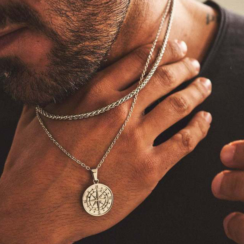 Pendenti, collane e accessori alla moda per viaggi a vela a strati da uomo, molto venduti_voghion.com