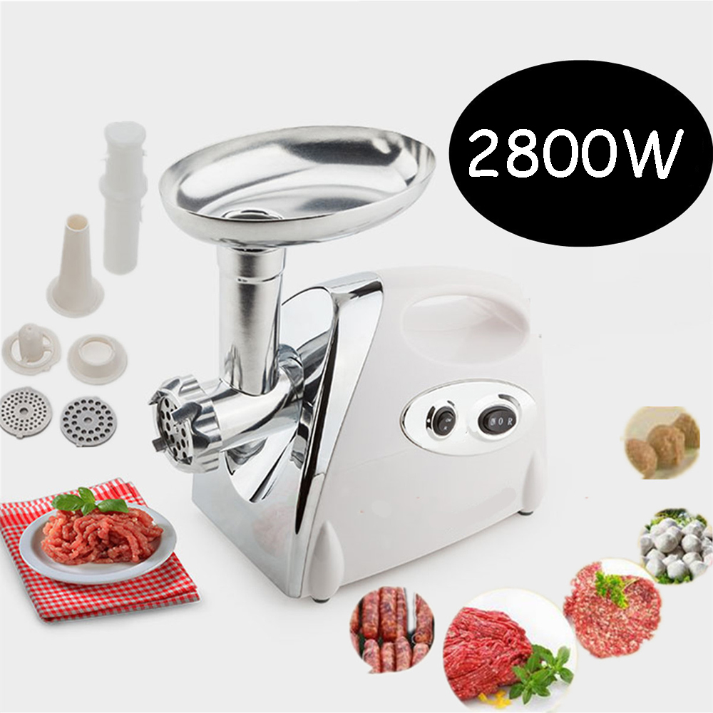 Küchen-Fleischwolf, 2800 W, elektrischer Fleischwolf, für Zuhause, Fleisch, Hackfleisch, Wurstfüller, Küchenmaschine, Zerkleinerer, Sonifer_voghion.com