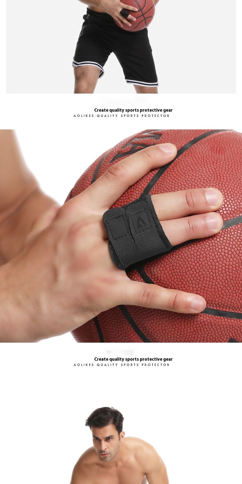 Vingerondersteuning druk nylon basketbal volleybal vingergewricht beschermhoes_voghion.com