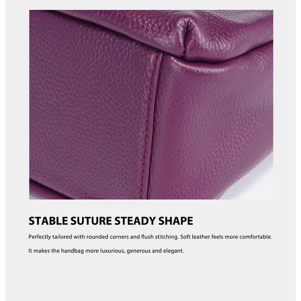 Borsa a tracolla elegante in pelle viola per donna borsa spalla_voghion.com
