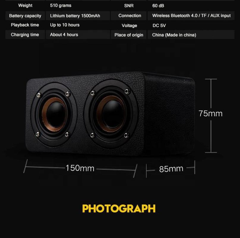 Portable 10W Speaker Wireless 3D Stero Home Theater Desktop Speakers Support FM Radio Aux TF_voghion.com