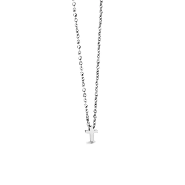 Fashion Tiny Necklace For Women Female Gold Color Stainless Steel Small Cross Pendant Religious Jewelry Gift_voghion.com