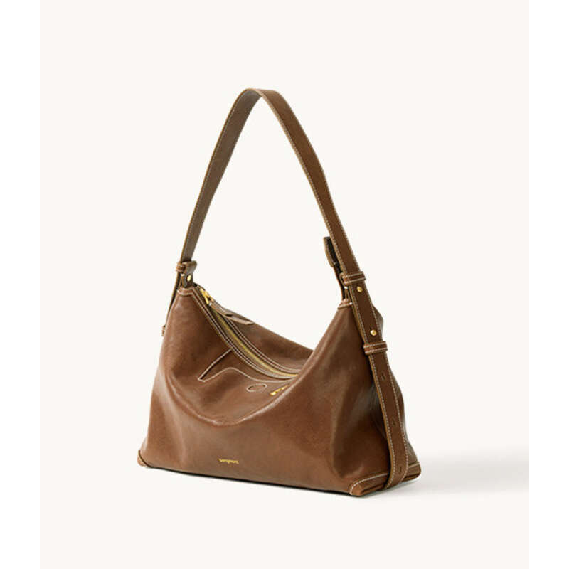 Borsa a forma di gnocco ascellare abbronzata Shallow Hobo per le donne_voghion.com