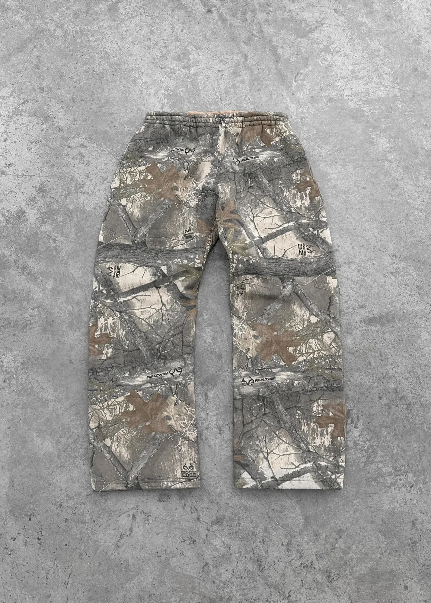 Y2K Streetwear MenCamouflage Padrão Impresso High Street Hip Hop Sweat Homens Oversized Unissex Casual Camo Calças Largas_voghion.com