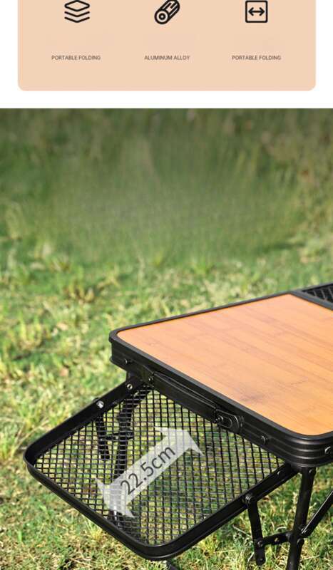 Outdoor Enthusiasts Love It! Folding Grille Iron Mesh T, Multifunctional Design, No Pressure For Port Barbecue_voghion.com