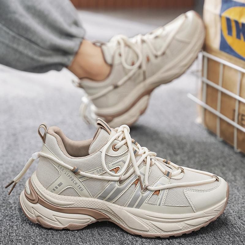 Zapatillas de deporte de malla para caminar para hombre, zapatos casuales de moda_voghion.com