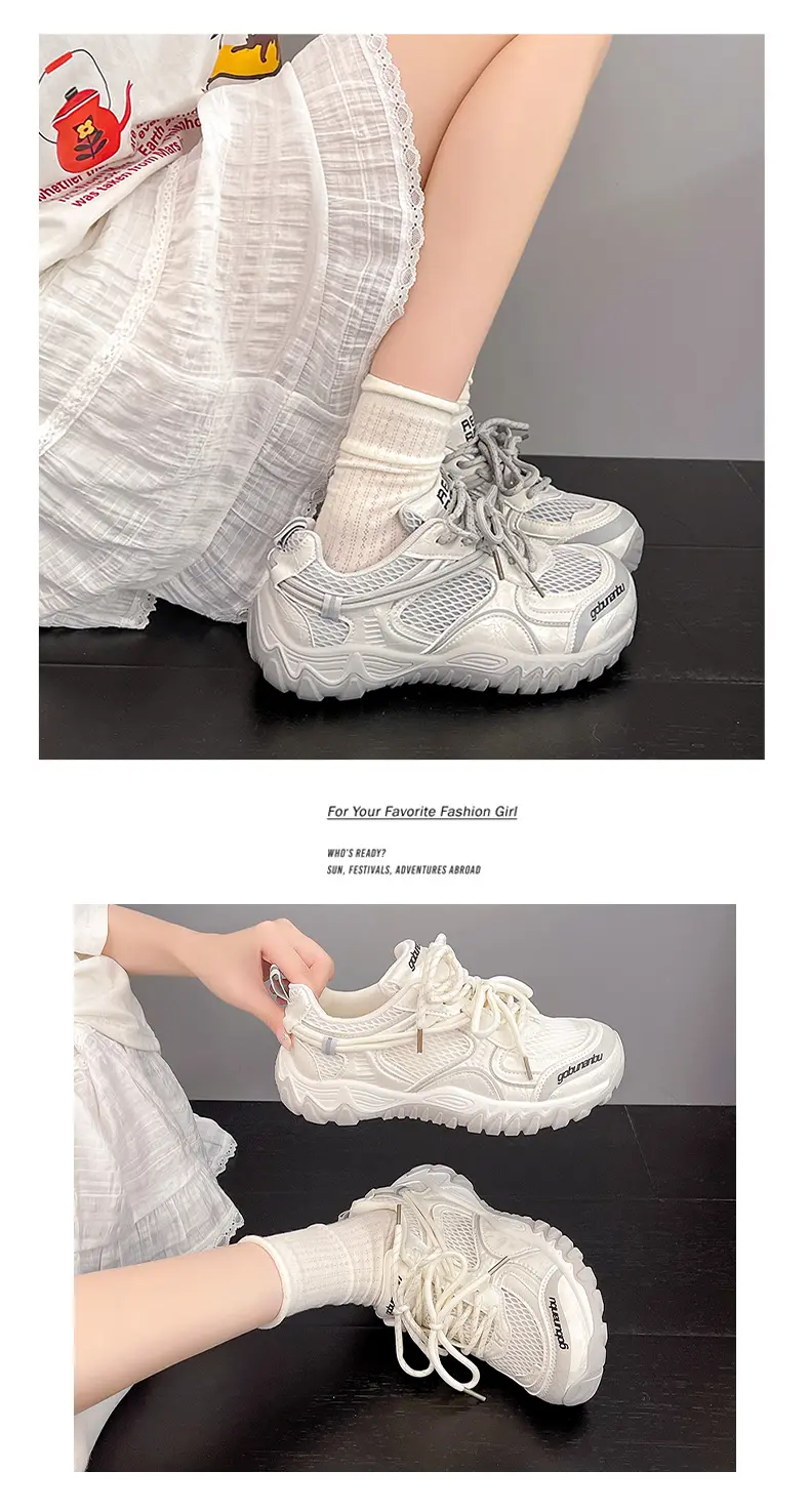 Damen Freizeitschuhe Aus Atmungsaktivem Mesh Mit Weicher Sohle_voghion.com