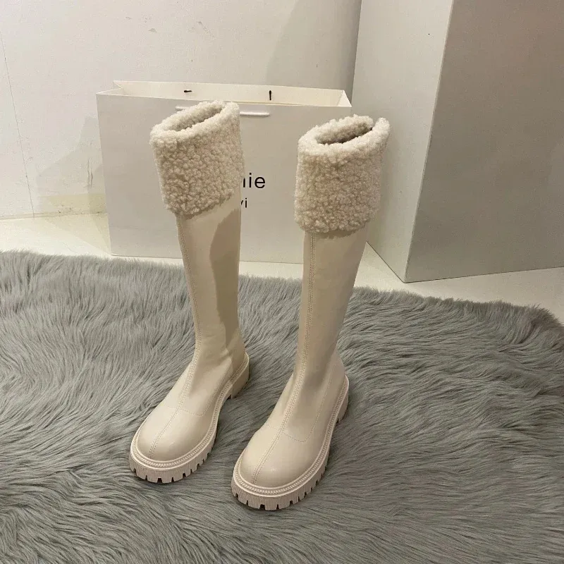 Winter Anti Slip Outdoor Thick Soled Fashionable Suede Boots Casual Comfortable Womens Shoes Botas 241122_voghion.com