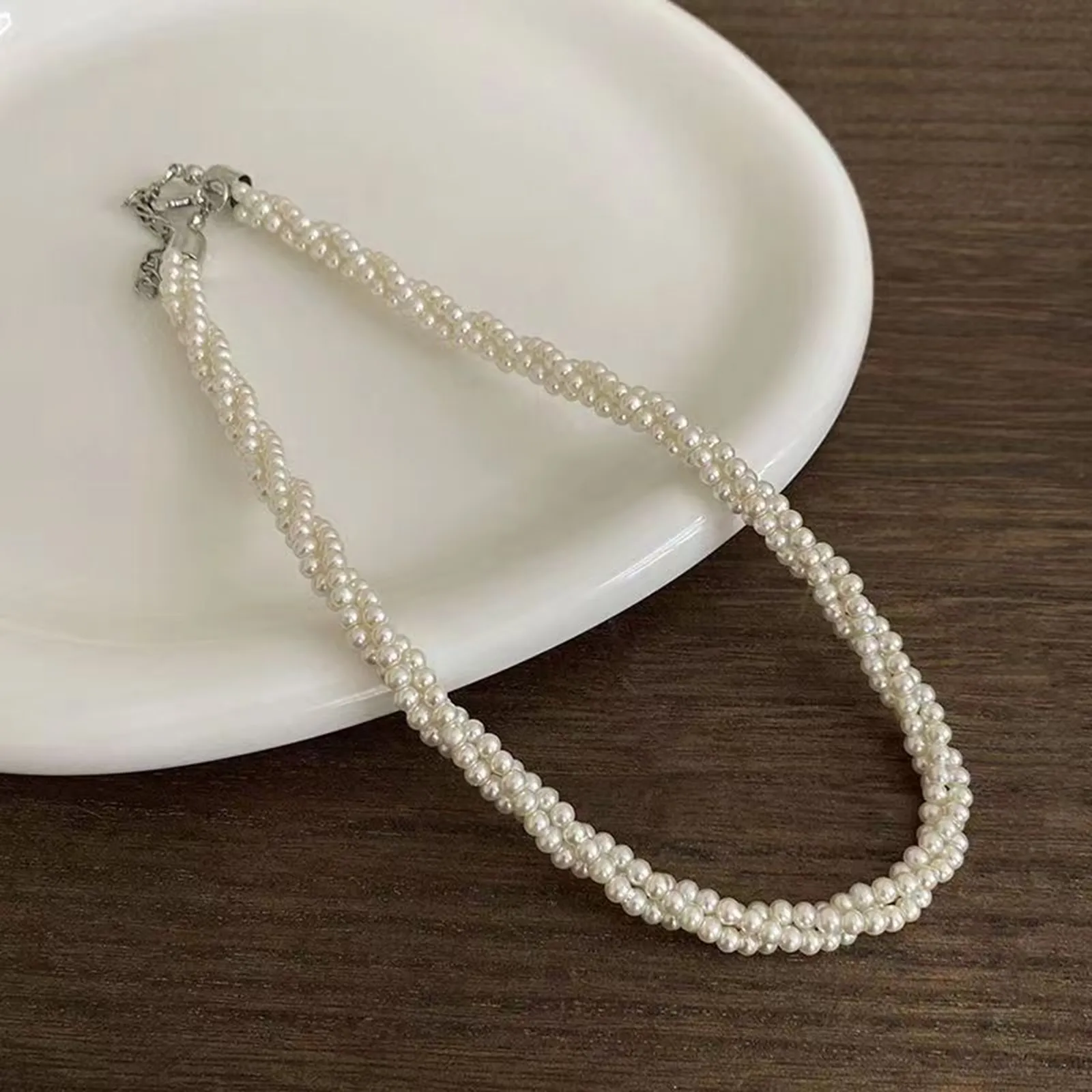 Ketten Temperament Braut Zarte Perlenkette Lichtbeständig Hypoallergen Modeschmuck Für Tägliche Dati_voghion.com