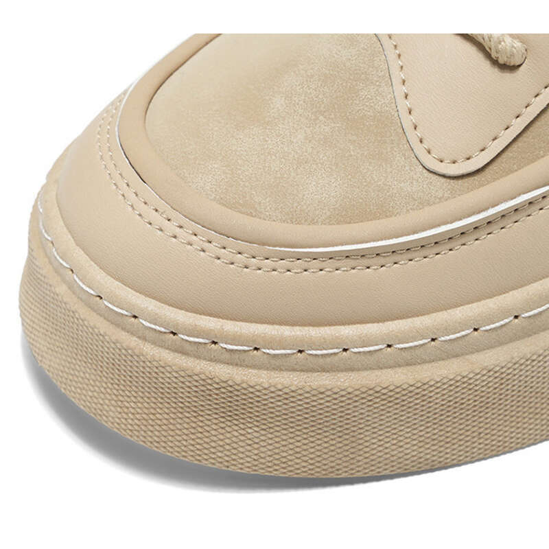 Kevään uudet hengittävät pienet valkoiset miesten opiskelijatrendit monipuoliset paksupohjaiset urheilulliset rentolautakengät trendikkäät_voghion.com