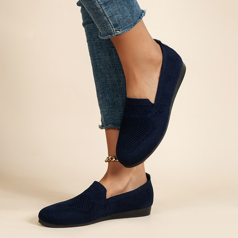 Damen Einzelschuhe Damen Leichte Schnitt Casual Flache Lazy Loafer_voghion.com