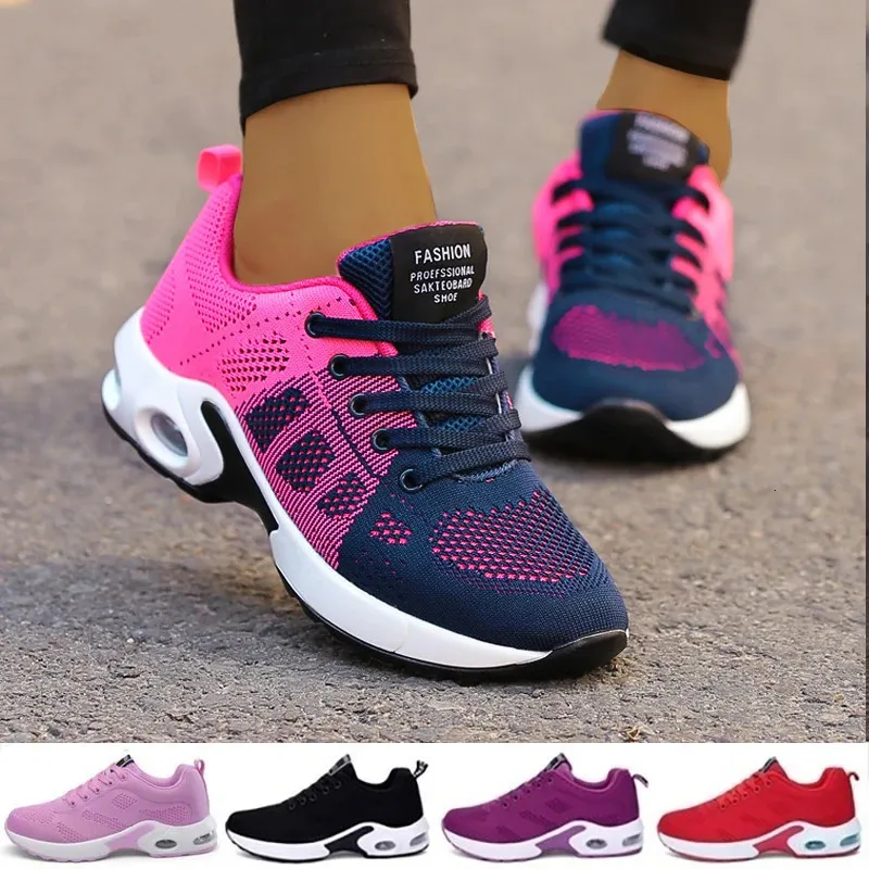 Women Comfortable Ladies Flat Womens Footwear Platform Sneakers Trainers Shoes Woman Mujer 240607_voghion.com