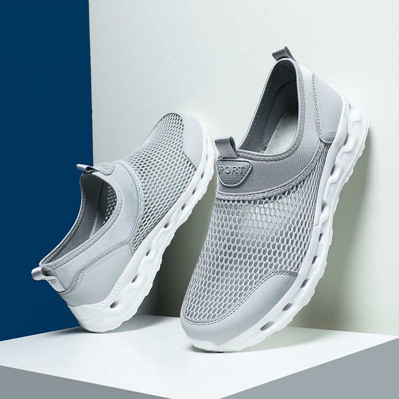Outdoor-Sport Waten Herrenschuhe Mesh-Stoff atmungsaktive Wanderschuhe_voghion.com