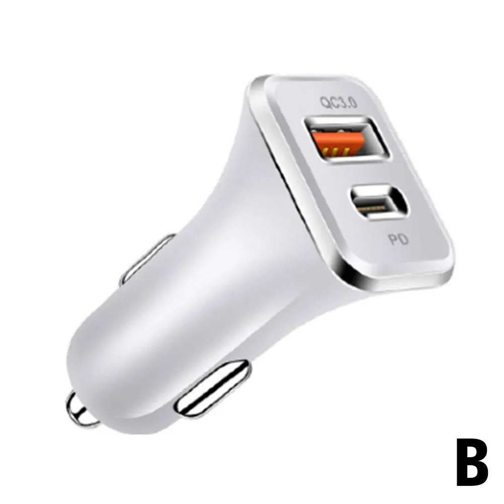 Quick Charge 3.0 PD Mobile Phone 2 Port USB Fast For IPhone 7 8 X XS Tablet Car Charger_voghion.com