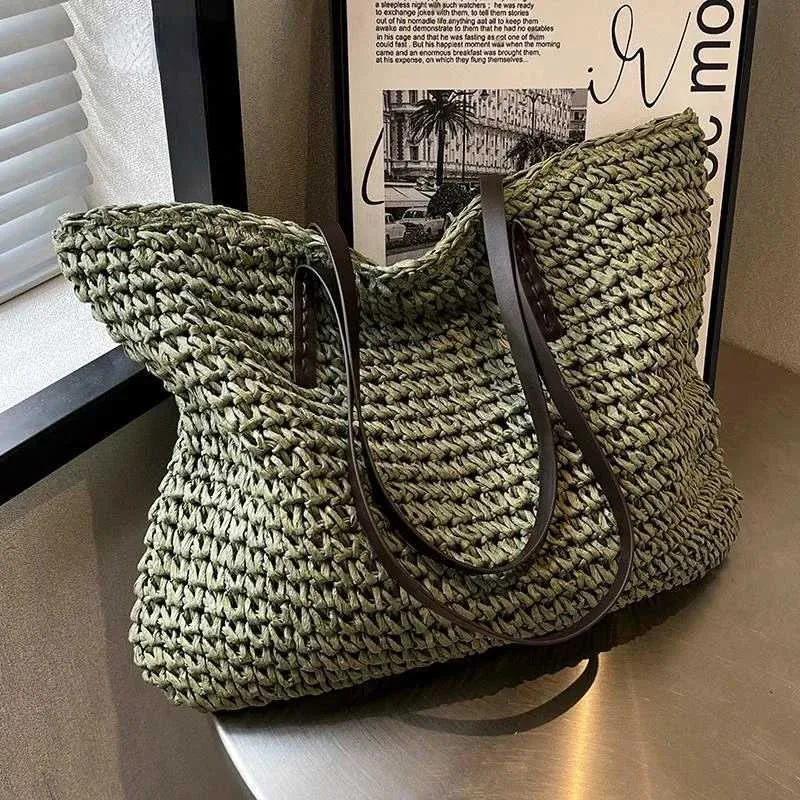 2023 Hot Sale Design Grass Womens Fashion Summer Leisure Large Capacity Shoulder Bag Y241123_voghion.com