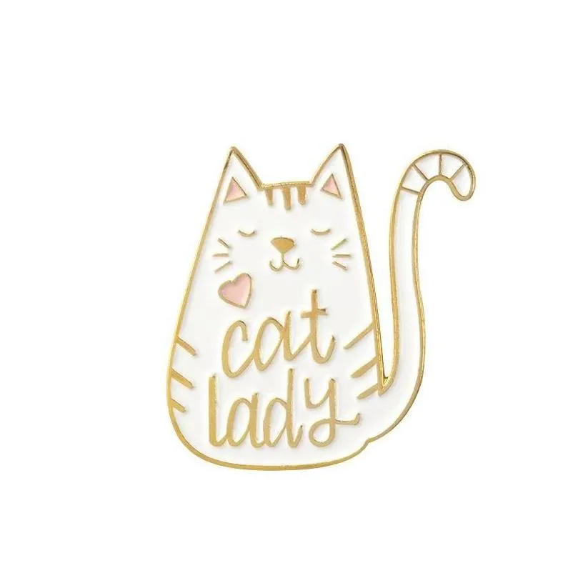 Hunde- Und Katzen-emaille-pins Vintage Stil Metallbroschen_voghion.com