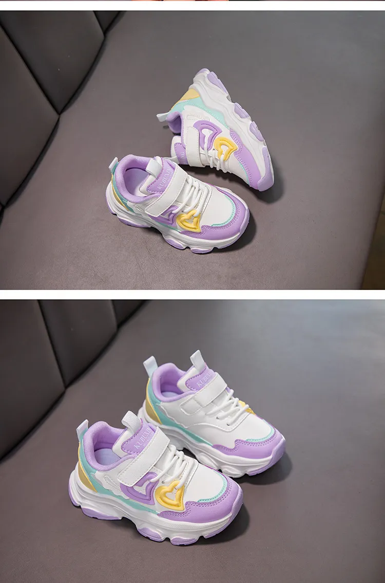 Barn Löpning för flickor Barn Småbarn Vår Höst Utomhus Sneakers Lila Rosa Littlesprouts Flickor Sportskor Storlekar_voghion.com