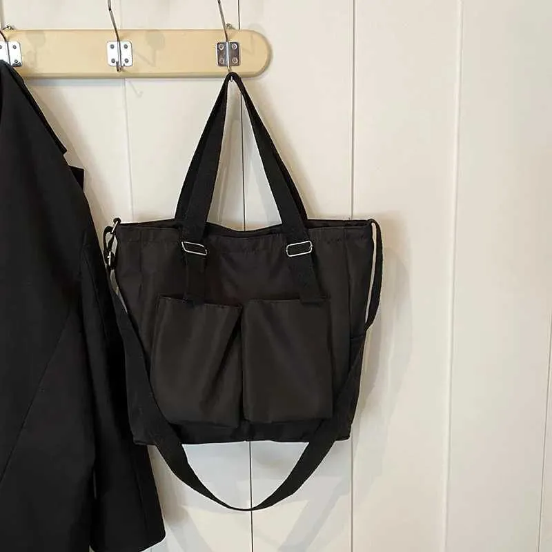 Dames schoudertas van nylon, grote crossbody tas voor dagelijks_voghion.com