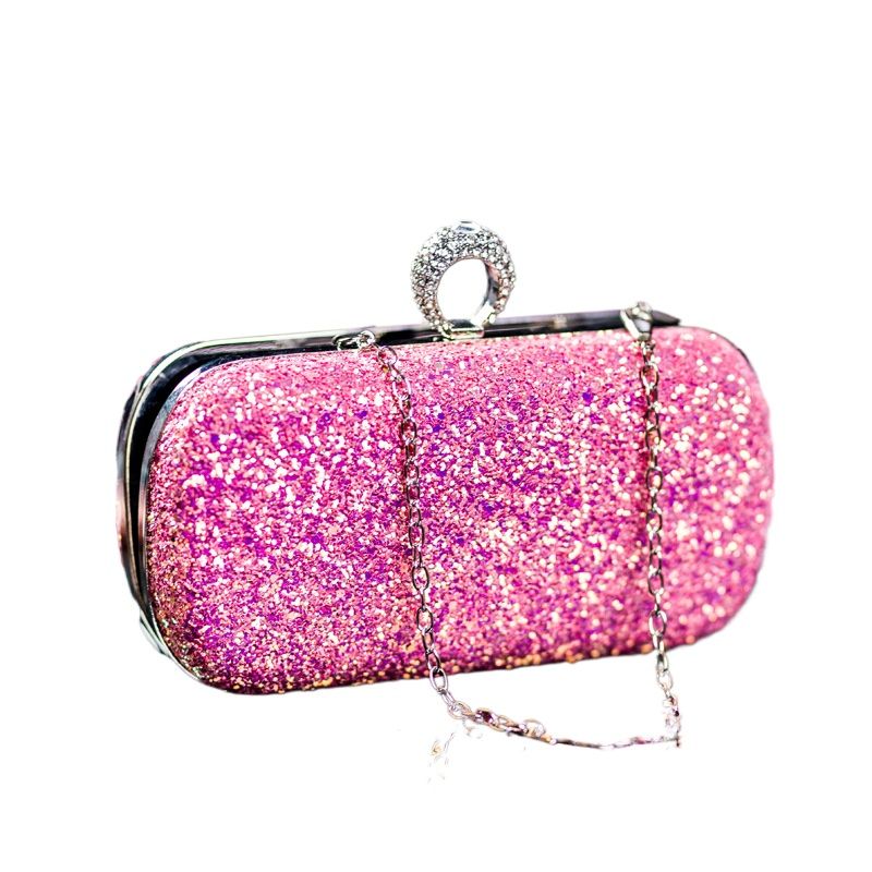 Borsa a tracolla versatile con anello e paillettes creative per banchetti e feste da donna_voghion.com