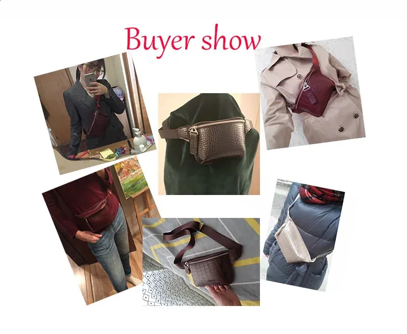 Leder Brusttasche Fanny Frauen Tasche Kleine Bum Taille Gürteltaschen Casual Phone Pack Mode Brieftasche c101 240829_voghion.com