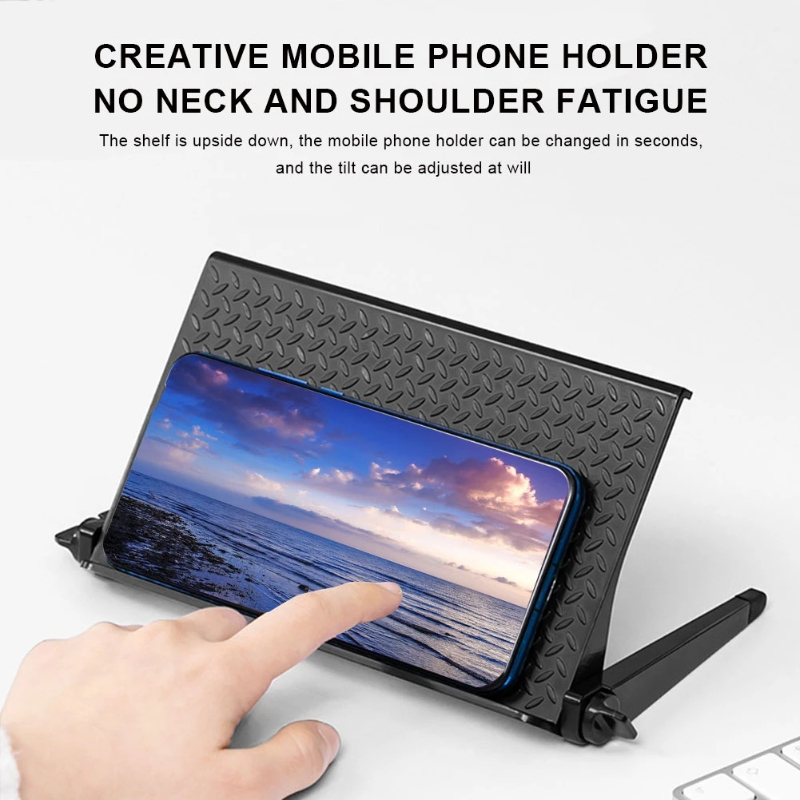 2 unidades de práctico organizador de monitor de TV, estantes superiores de pantalla antideslizantes, soporte de almacenamiento superior creativo, soporte para teléfono y computadora._voghion.com