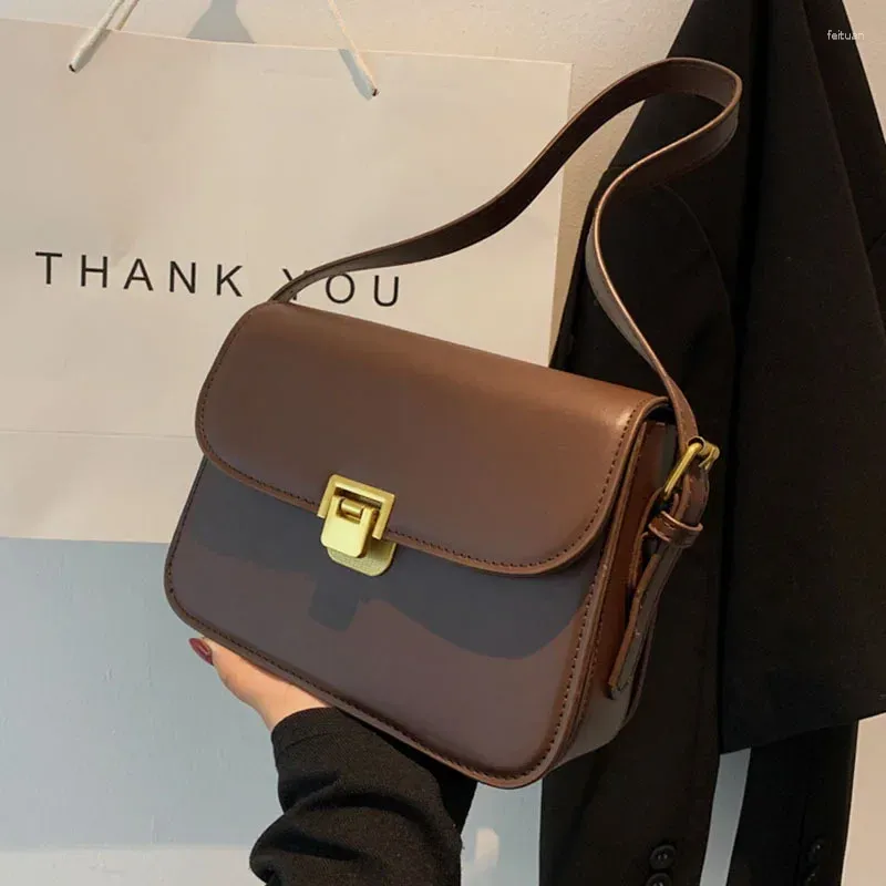Borsa a tracolla da donna, borsa a mano, borsa a tracolla, stile preppy, vintage, di alta qualità._voghion.com