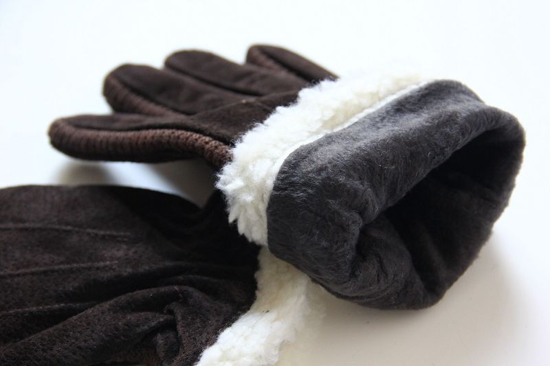 Cycg Protection Cold-proof Suede Rider Warm Gloves Take-out Outdoor Windproof Motorcycle Men's Winter Thickened Veet_voghion.com