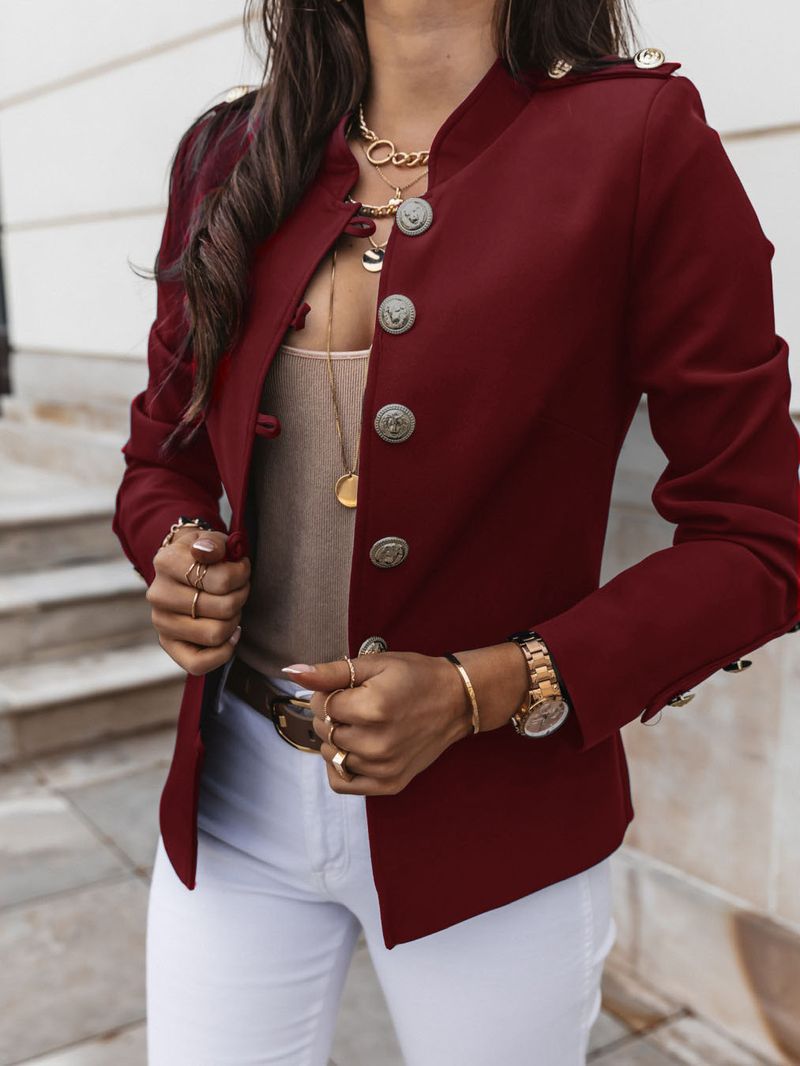 2023 giacca corta blazer da donna a maniche lunghe con petto sottile_voghion.com