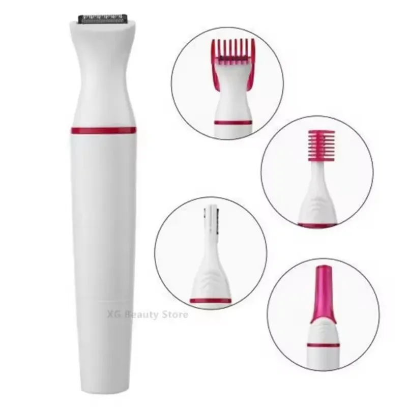 Multifunction 5 In 1 Electric Epilator Spiliter Trimmer Tools Women Hair Remover Shaver Razor For Eyebrow Underarm_voghion.com