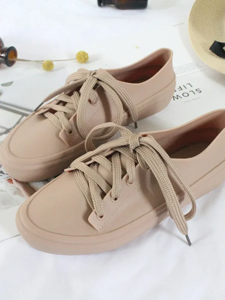 Damen Gummistiefel Sneaker Wasserdicht Für Outdoor Und Freizeit_voghion.com