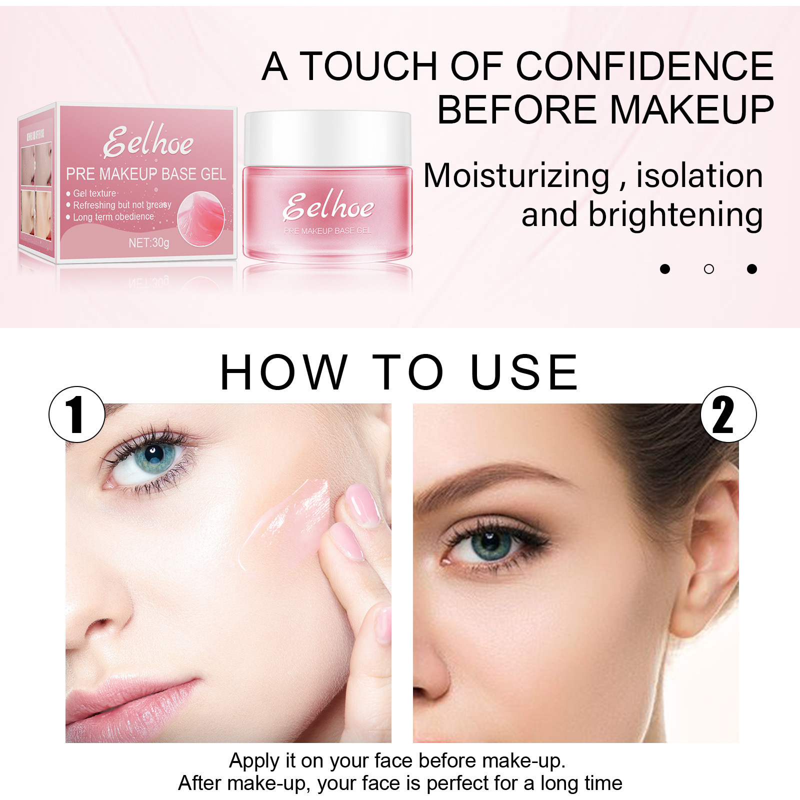 EELHOE Pre Makeup Base Gel isolation priming concealer moisturizing_voghion.com