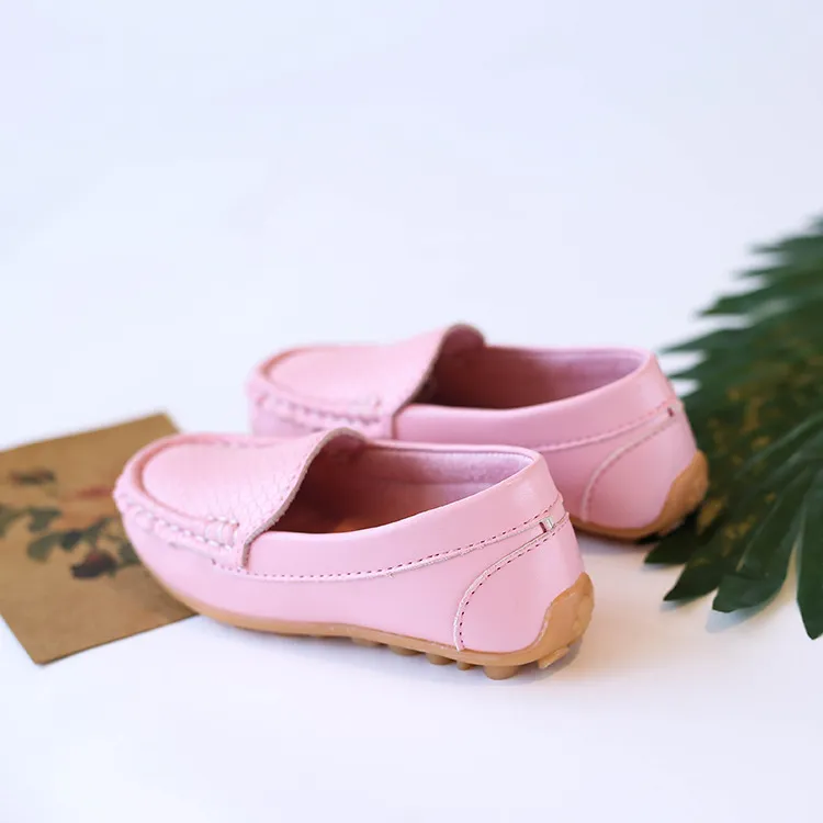 Mocasini sport casual pentru copii, culori bomboane, unisex, băieți și fete, mocasini moi, alunecă-on din piele PU, pentru copii mici, Happysteps, pantofi pentru tineri_voghion.com