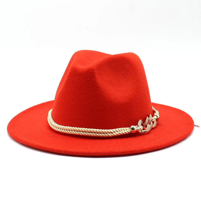 Blackwhite Wide Brim Simple Top Panama Solid Felt Fedoras Hat for Men W_voghion.com