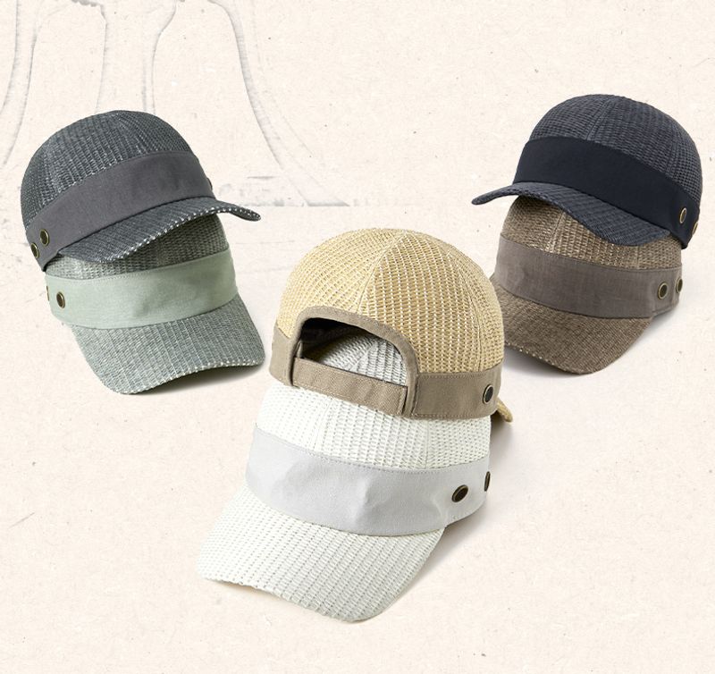 Woven Baseball Cap Unisex Personalised Casual Sun Hat For Outdoor_voghion.com