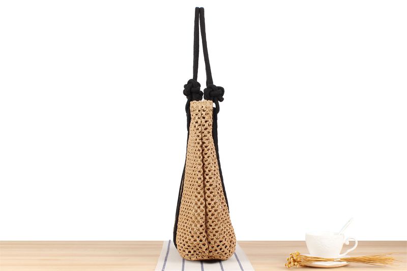 Große Kapazität Tasche Neue Sommermode Vielseitige Hohlwebtasche Geeignet für Strandurlaub Strandtasche_voghion.com