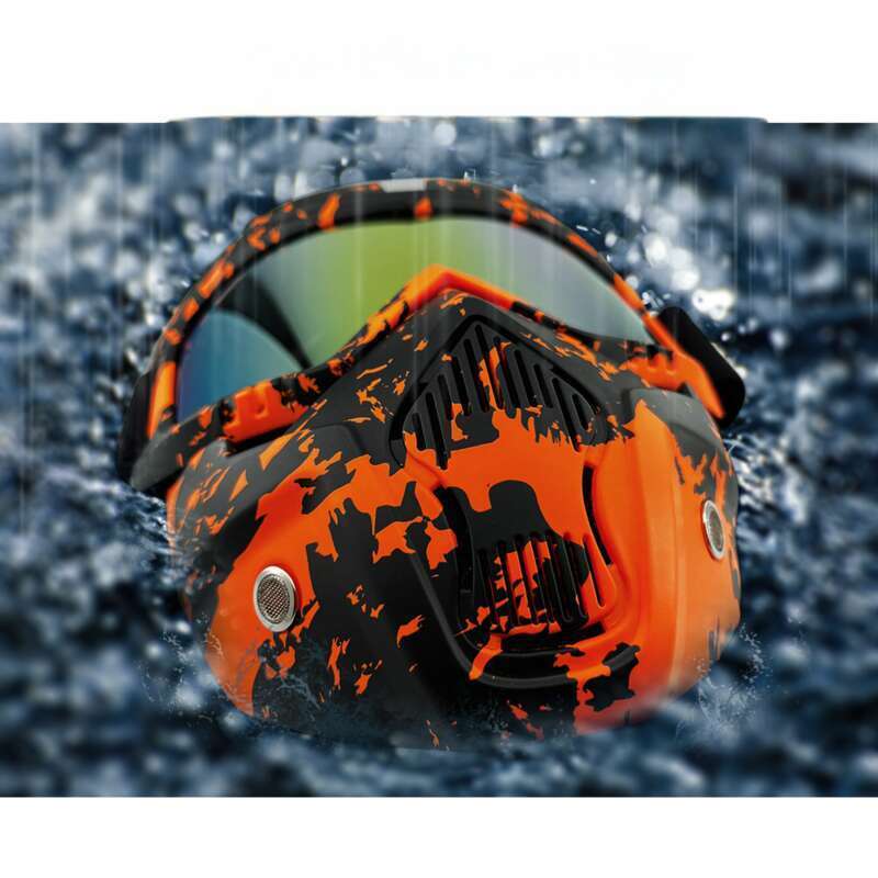 Motosiklet Kar UV400 Açık Hava Bisiklet Erkekler Rüzgar Geçirmez Kum Gözlüğü Kask Yüz Maskesi_voghion.com