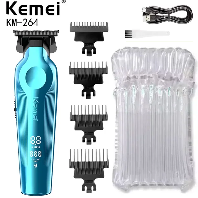 264 Professional Men's Trimmer Beard Hair Clipper Rechargeable Electric Trimer Zero Gap Blade Haircut hine_voghion.com